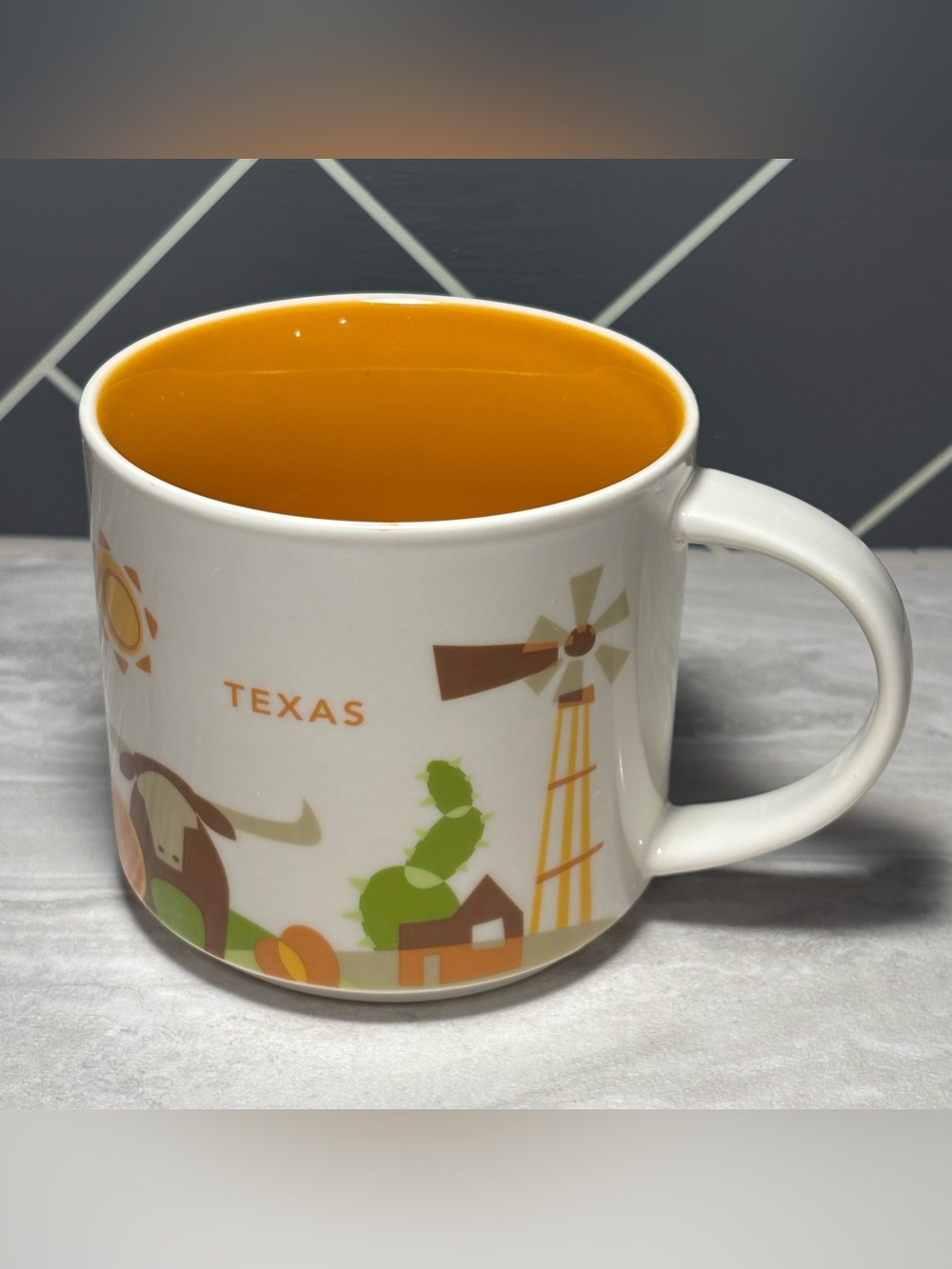 Starbucks Texas You Are Here Collection Series 14oz Coffee Mug Tea Cup EUC